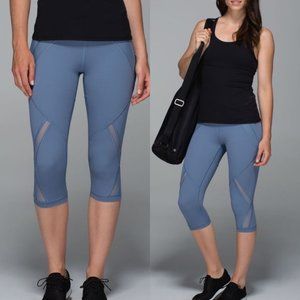 Lululemon Cool To Street Crop Blue Denim Size 4